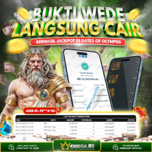 OMEGA89 JACKPOT DI GATE OF OLYMPUS Rp.23.500.000,- LUNAS!!