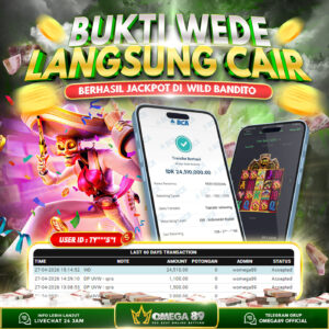 OMEGA89 JACKPOT BERMAIN DI WILD BANDITO Rp.24.510.000,- LUNAS!!