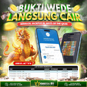 OMEGA89 JACKPOT BERMAIN DI WAYS OF THE QILIN Rp.45.000.000,- LUNAS!!